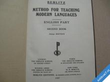 
  METHOD FOR TEACHING MODERN - ENGLISH 2.BOOK 1937 
