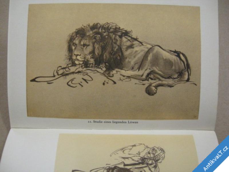 foto 
  Rembrandt HANDZEICHNUNGEN kresby a studie 1956 