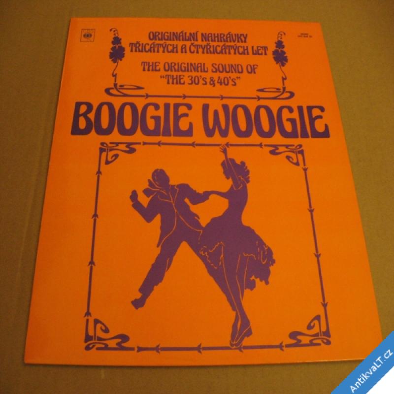foto BOOGIE WOOGIE orig. hudba 30. - 40. let 1979 deska top