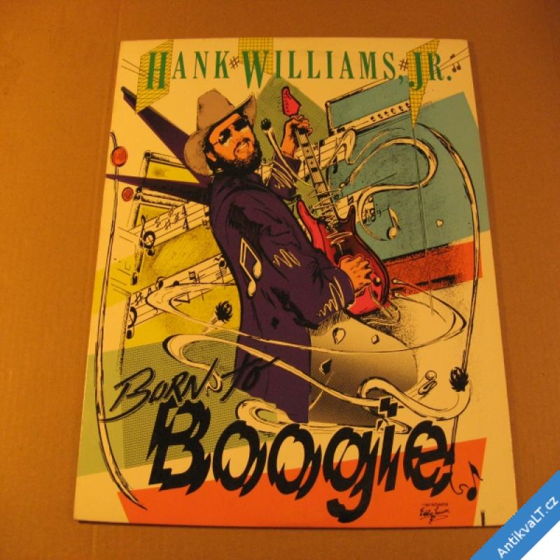 foto Williams Hank BORN TO BOOGIE 1987 WB LP top