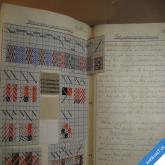 VAZBY TKANIN LISTOVÝCH státní škola textilní Vrchlabí 1947 - 48 