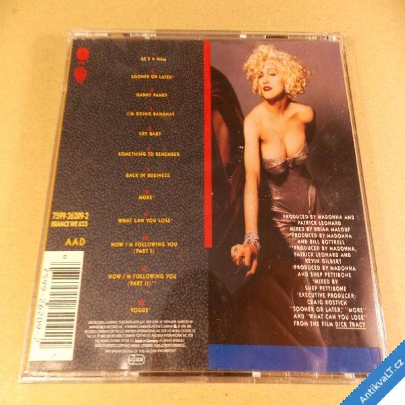 foto Madonna I´M BREATHLESS Music by the Film Dick Tracy 1990 DE CD