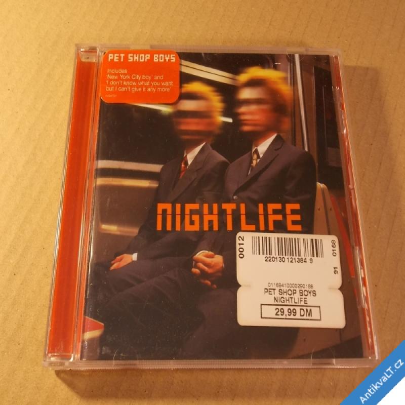 foto Pet Shop Boys NIGHTLIFE 1999 Parlophone EMI CD