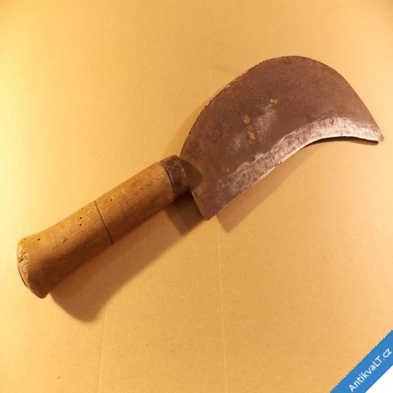 foto STARÝ VELKÝ VINAŘSKÝ ŠTĚPAŘSKÝ NŮŽ 36,5 cm značka kohouta