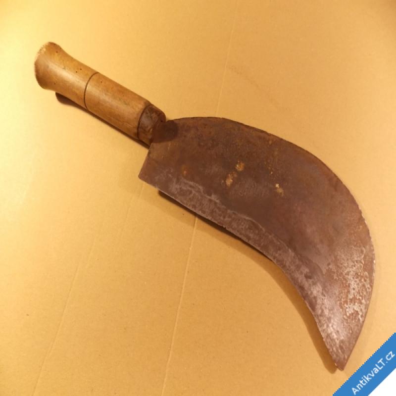 foto STARÝ VELKÝ VINAŘSKÝ ŠTĚPAŘSKÝ NŮŽ 36,5 cm značka kohouta