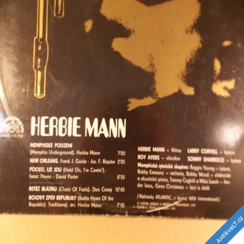 foto Mann Herbie LP jazzová flétna 1973 Atlantic / Supraphon stereo